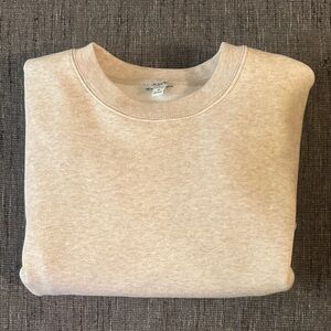 J. Crew Factory Women's Beige Crewneck Sweater